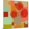 Vase of Red Flowers II-Yashna-Mounted Art Print