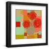 Vase of Red Flowers II-Yashna-Framed Art Print