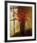 Vase of Red Flowers-Christine Stewart-Framed Art Print