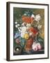 Vase of Rich Summer Flowers-Jan van Huysum-Framed Giclee Print