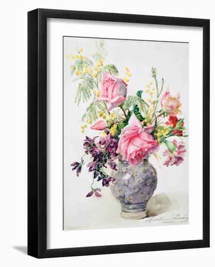 Vase of Roses, C1865-1928-Madeleine Jeanne Lemaire-Framed Giclee Print