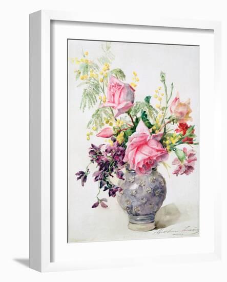 Vase of Roses, C1865-1928-Madeleine Jeanne Lemaire-Framed Giclee Print