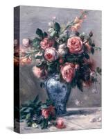 Vase of Roses-Pierre-Auguste Renoir-Stretched Canvas