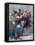 Vase of Roses-Pierre-Auguste Renoir-Framed Stretched Canvas