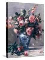 Vase of Roses-Pierre-Auguste Renoir-Stretched Canvas