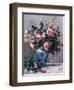 Vase of Roses-Pierre-Auguste Renoir-Framed Premium Giclee Print