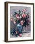 Vase of Roses-Pierre-Auguste Renoir-Framed Premium Giclee Print