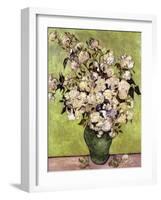 Vase of Roses-Vincent van Gogh-Framed Giclee Print