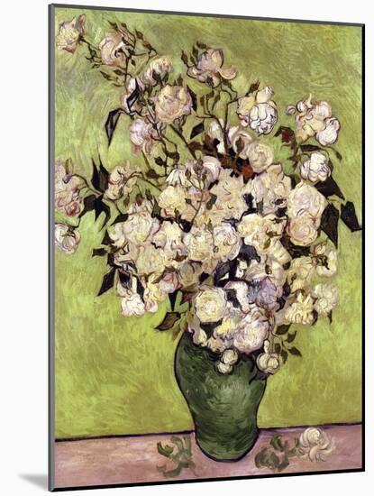 Vase of Roses-Vincent van Gogh-Mounted Giclee Print