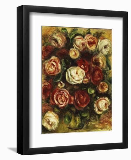 Vase of Roses-Pierre-Auguste Renoir-Framed Giclee Print