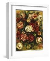 Vase of Roses-Pierre-Auguste Renoir-Framed Giclee Print