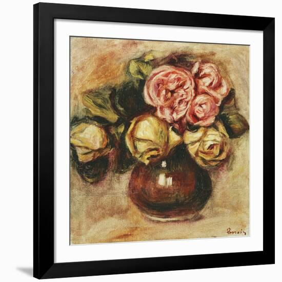 Vase of Roses-Pierre-Auguste Renoir-Framed Giclee Print