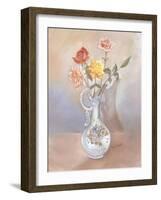 Vase of Roses-Judy Mastrangelo-Framed Giclee Print