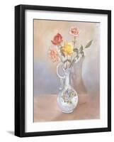 Vase of Roses-Judy Mastrangelo-Framed Giclee Print