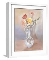 Vase of Roses-Judy Mastrangelo-Framed Giclee Print