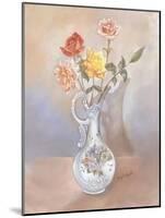 Vase of Roses-Judy Mastrangelo-Mounted Giclee Print