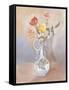 Vase of Roses-Judy Mastrangelo-Framed Stretched Canvas