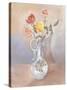 Vase of Roses-Judy Mastrangelo-Stretched Canvas