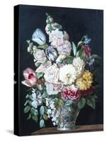 Vase of Summer Flowers-Alexandre-Francois Desportes-Stretched Canvas