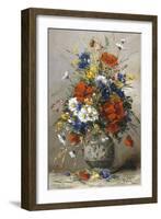 Vase of Summer Flowers-Eugene Petit-Framed Giclee Print