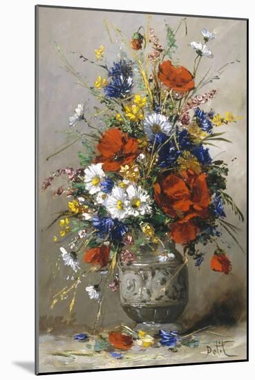 Vase of Summer Flowers-Eugene Petit-Mounted Giclee Print