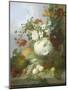 Vase of Summer Flowers-Joseph Rhodes-Mounted Giclee Print