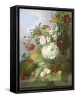 Vase of Summer Flowers-Joseph Rhodes-Framed Stretched Canvas