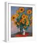 Vase of Sunflowers-Claude Monet-Framed Art Print