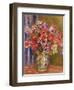 Vase of Tulips and Anemones, circa 1895-Pierre-Auguste Renoir-Framed Premium Giclee Print