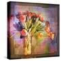 Vase of Tulips and Text-Colin Anderson-Stretched Canvas