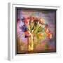 Vase of Tulips and Text-Colin Anderson-Framed Photographic Print