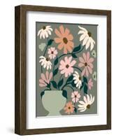 Vase of Wildflowers-Incado-Framed Art Print