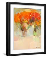 Vase of Yellow Flowers 1-Vahe Yeremyan-Framed Art Print