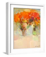 Vase of Yellow Flowers 1-Vahe Yeremyan-Framed Art Print