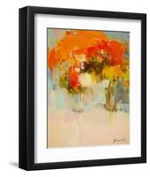 Vase of Yellow Flowers 2-Vahe Yeremyan-Framed Art Print