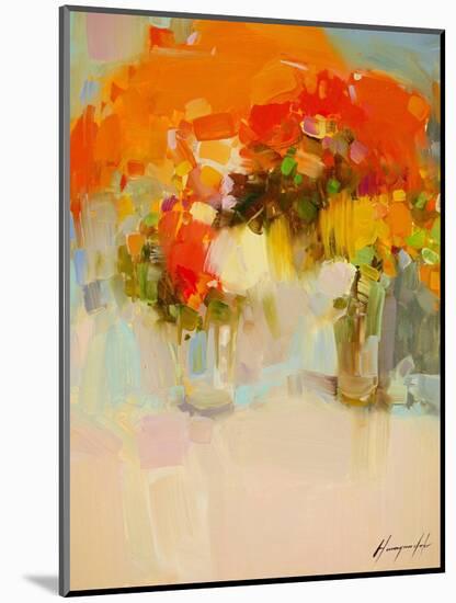 Vase of Yellow Flowers 2-Vahe Yeremyan-Mounted Art Print