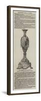 Vase Presented to Mr C H Wilson, Director of the Government School of Design-null-Framed Premium Giclee Print