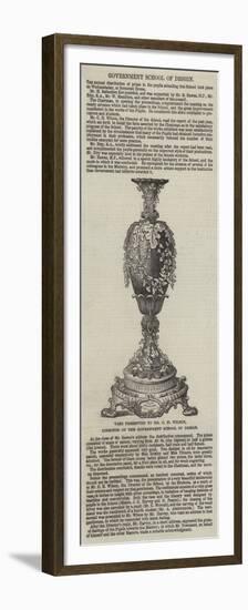 Vase Presented to Mr C H Wilson, Director of the Government School of Design-null-Framed Premium Giclee Print