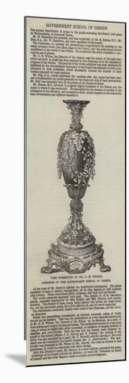 Vase Presented to Mr C H Wilson, Director of the Government School of Design-null-Mounted Giclee Print