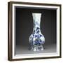 Vase quadrilatéral à décor de personnages et de paysage-null-Framed Giclee Print