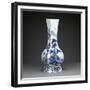 Vase quadrilatéral à décor de personnages et de paysage-null-Framed Giclee Print