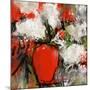 Vase rouge-Doris Savard-Mounted Art Print