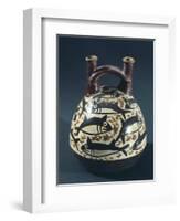 Vase Showing a Depiction of Fish, Probably Tuna, Artifact Originating from Nazca-null-Framed Giclee Print