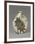 Vase tambourin à décor floral-null-Framed Giclee Print