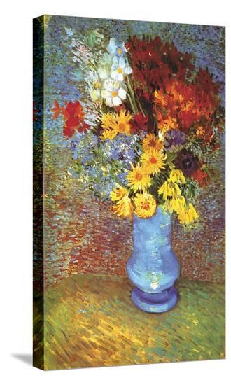 Vase with Anemone-Vincent van Gogh-Stretched Canvas