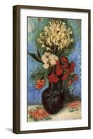 Vase with Carnations and Other Flowers, 1886-Vincent van Gogh-Framed Art Print