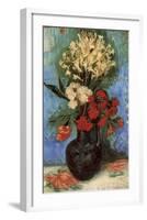 Vase with Carnations and Other Flowers, 1886-Vincent van Gogh-Framed Art Print