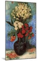 Vase with Carnations and Other Flowers, 1886-Vincent van Gogh-Mounted Art Print