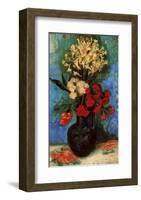 Vase with Carnations and Other Flowers, c.1886-Vincent van Gogh-Framed Giclee Print