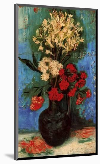 Vase with Carnations and Other Flowers, c.1886-Vincent van Gogh-Mounted Giclee Print